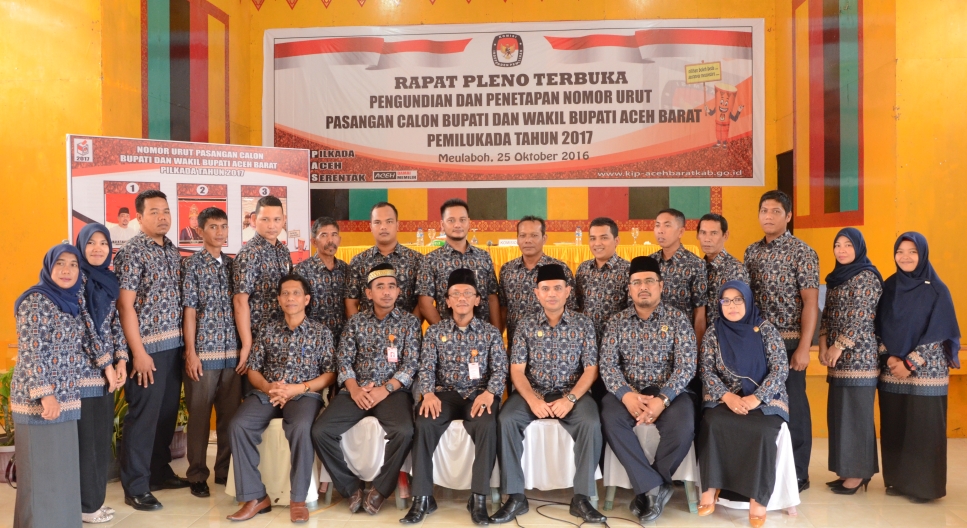 Komisioner dan Sekretariat KIP Aceh Barat